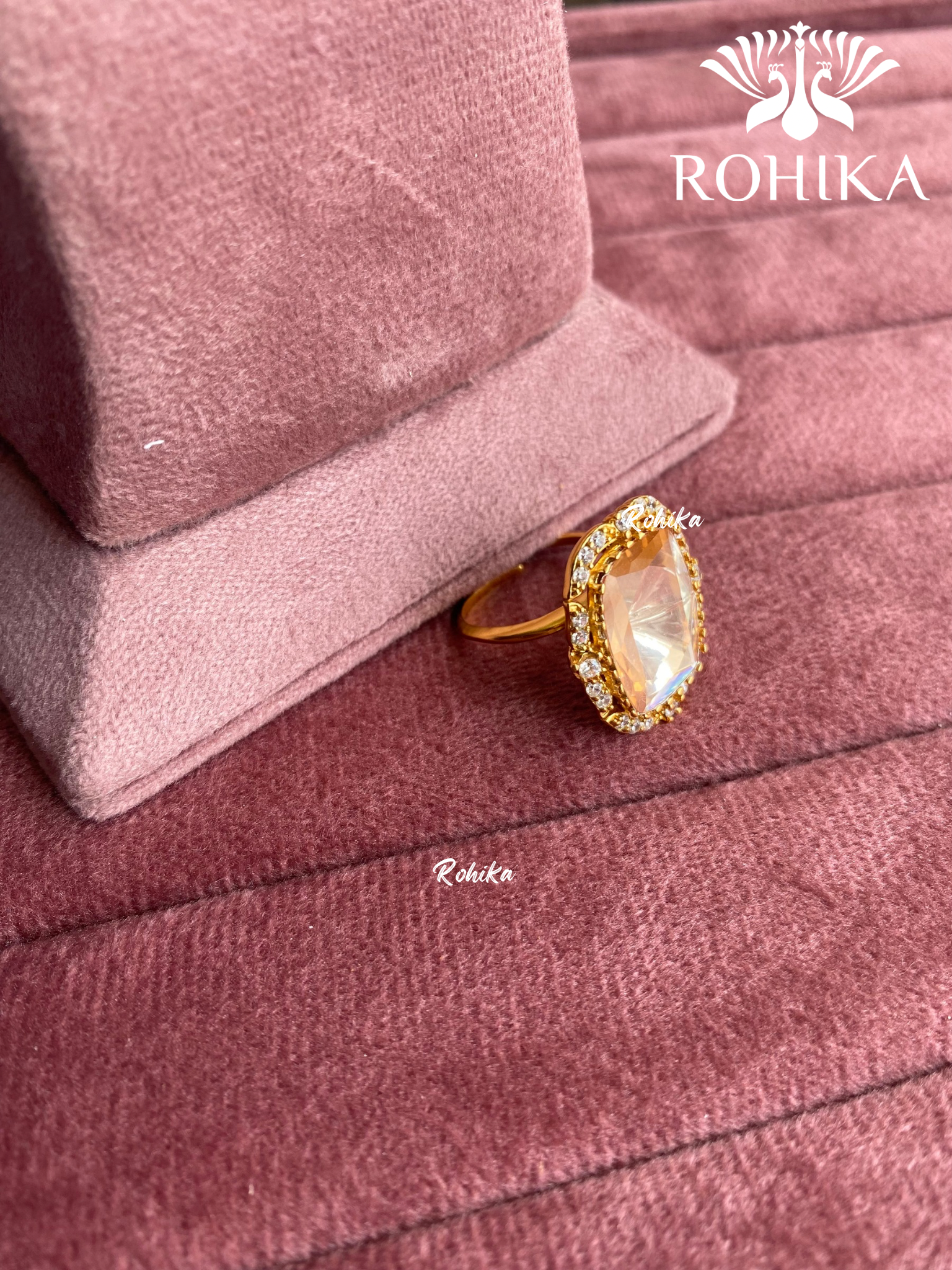 Angana polki kundan ring  (SG-018) - White