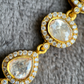 Arohi Moisanite Necklace set -Golden