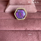 Angana polki kundan ring (SG-141) - Purple