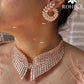 Angel american diamond necklace set - Rosegold