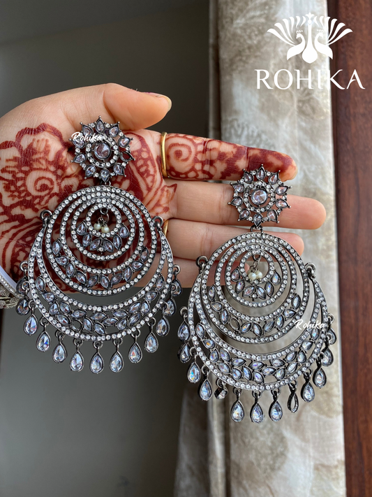 Shyamli oxidized jhumka earrings (009) 