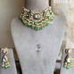 Aarna Polki Kundan Necklace Set – Green | Bridal & Party Wear