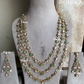 Arshi kundan necklace set - Mint green