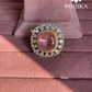 Angana polki kundan ring (SG-139) - Pink