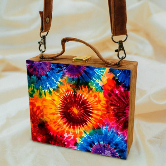 Vibranza - Printed Suitcase Style Clutch