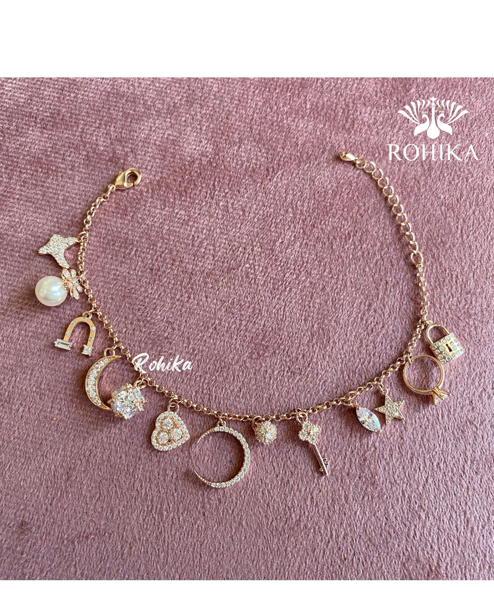 Candy charms bracelet - Rosegold