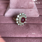 Angana polki kundan ring (SG-138) - Red