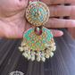 Tisha earrings and maangtikka combo - Mint green