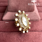 Angana polki kundan ring (SG-134) - White