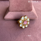 Angana polki kundan ring  (SG-012) - Pink