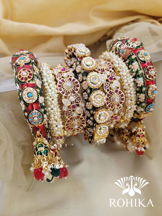 Jadau kundan bangle/Kada set (2014)