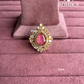 Angana polki kundan ring (SG-127) - Pink