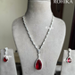 Rooh AD necklace set - Red