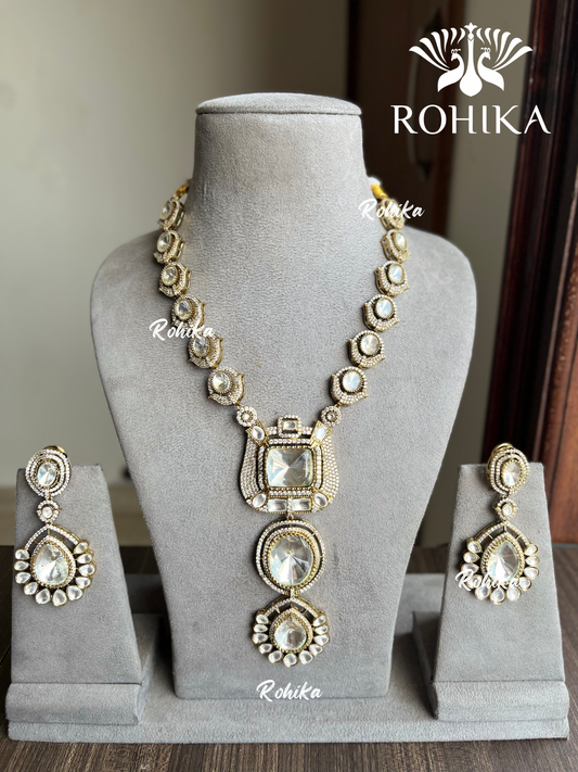 Mahra designer polki kundan necklace set