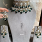 Mihu polki kundan choker set - Green