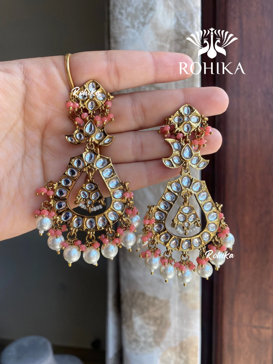 Aashi beautiful earrings - Pink