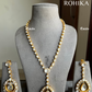 Rudhvi goldplated moisanite necklace- Golden