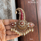 Moisanite kundan kalgi (NK-004) - Pink - Rohika Store