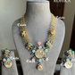 Saabya inspired fusion victorian necklace set (SS007)- Multi colour