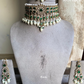 Surya kundan choker set - Dark Green