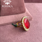 Angana polki kundan ring  (SG-011) - Red