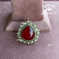 Angana polki kundan ring  (SG-056) - Red