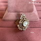 Angana polki kundan ring (SG-097) - White