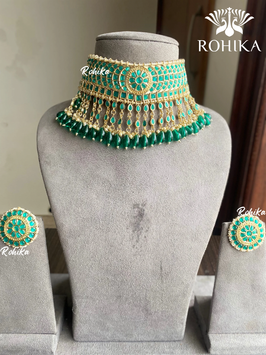 Samta choker set - Green