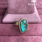 Angana polki kundan ring (SG-103) - Mint green