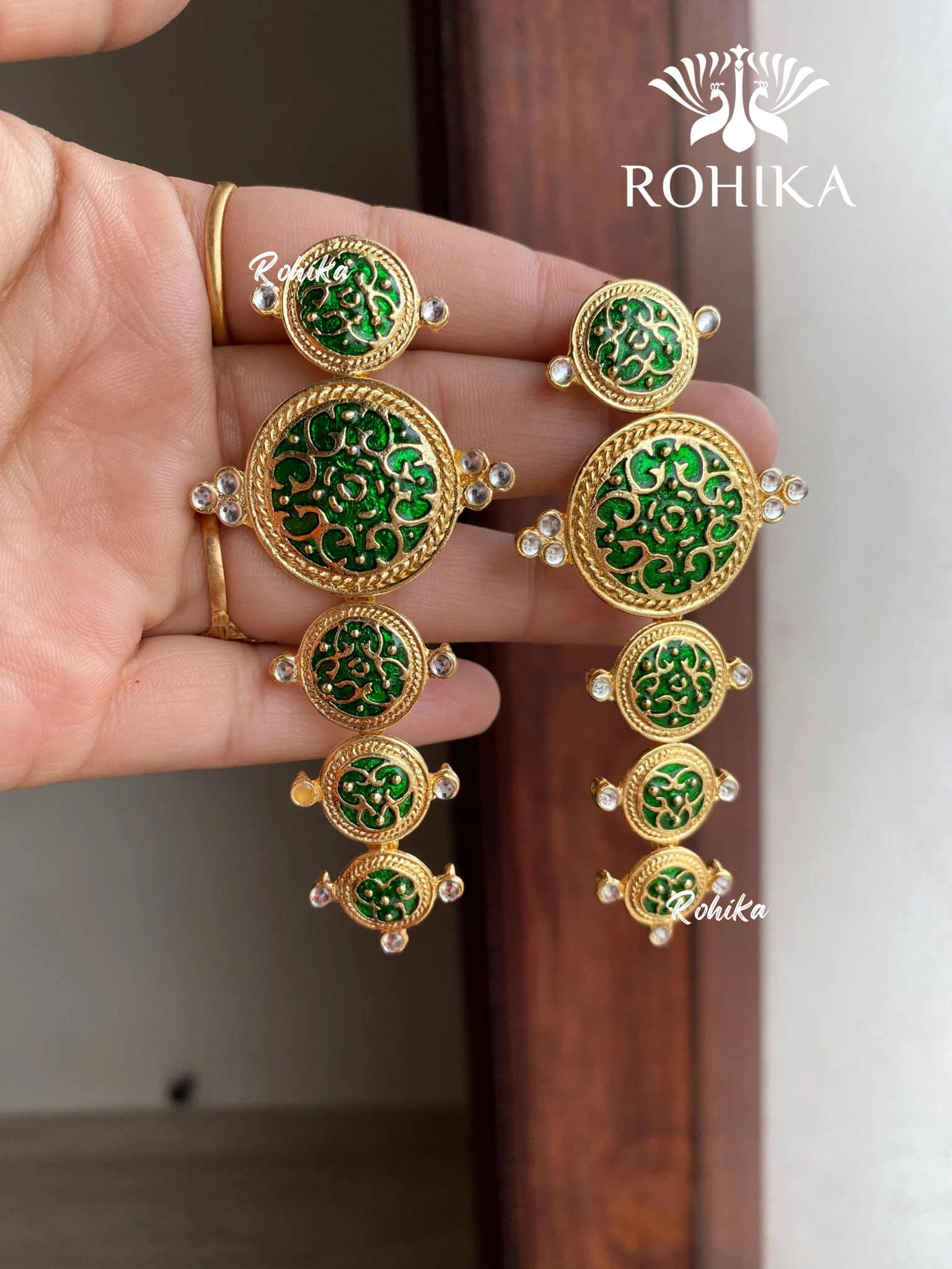 Joya earrings - Green