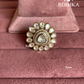 Angana polki kundan ring (SG-115) - White