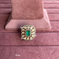 Angana polki kundan ring (SG-080) - Green