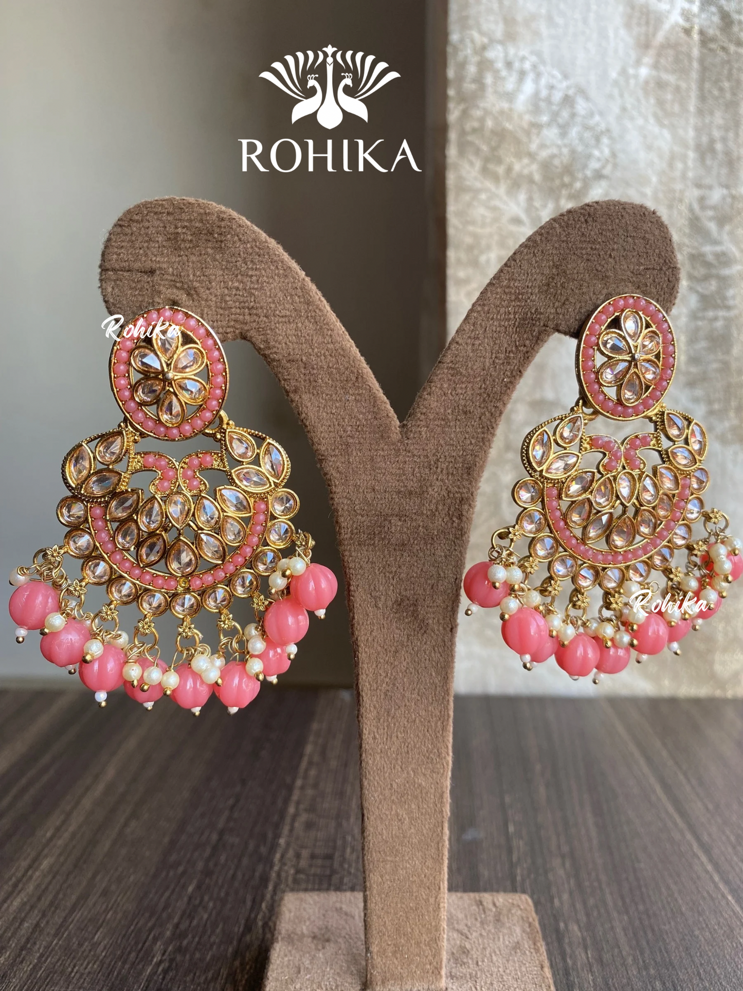 Kanika earrings - Pink