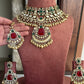Veda moisanite Bridal choker set - Red