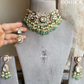 Aarna Polki Kundan Necklace Set – Green | Bridal & Party Wear