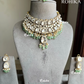 Swasti designer polki kundan choker set - Mint Green