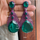 Reet doublet earrings - Dark green