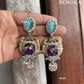 Designer earrings (M-004) - Multi colour - Rohika Store