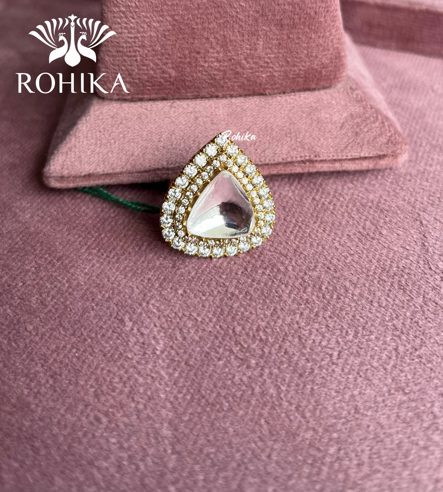 Angana polki kundan ring  (SG-017) - White