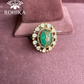 Angana polki kundan ring  (SG-010) - Mint Green