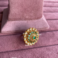 Angana polki kundan ring (SG-085) - Green