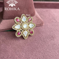 Angana polki kundan ring  (SG-014) - Pink