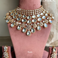 Vansha polki kundan necklace set - White