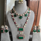 Svara moisanite combo set - Dark Green