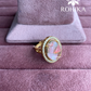 Angana polki kundan ring (SG-090) - pink