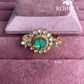 Angana polki kundan ring (SG-145) - Green