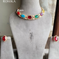 Sabina moisinite necklace set - Multi colour