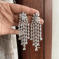 Anya american diamond earring set - White - Rohika Store