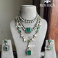 Naomi necklace combo set - Dark Green