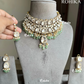 Swasti designer polki kundan choker set - Mint Green